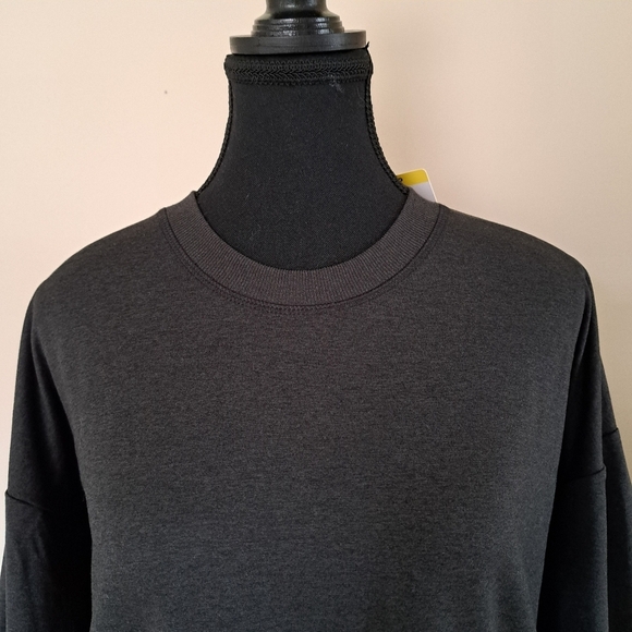 Bench Split Hem Long Sleeved Top Grey T-shirt Women's Small Soft Knit Tee - Picture 8 of 13